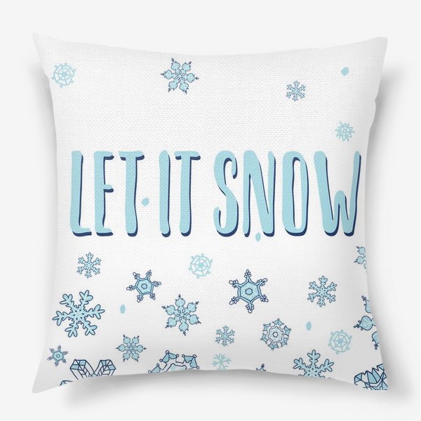 Подушка «Let it snow»