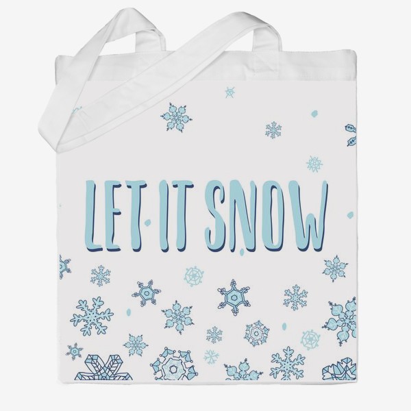 Сумка хб «Let it snow»