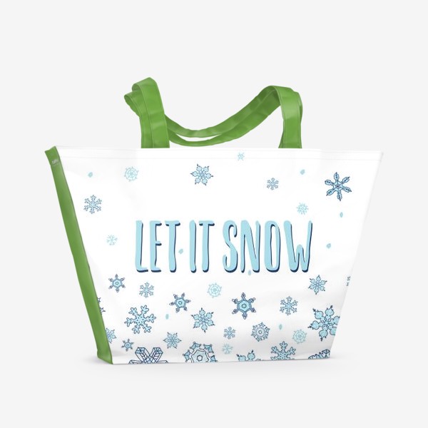Пляжная сумка «Let it snow»