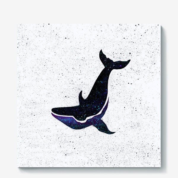 Холст «Космический кит »
