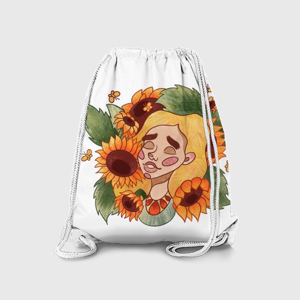 Рюкзак «Девочка в подсолнухах»