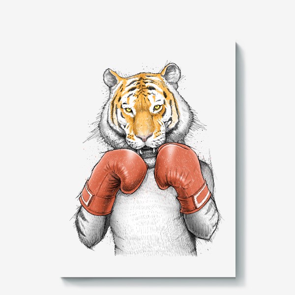 Холст «Tiger Boxer»