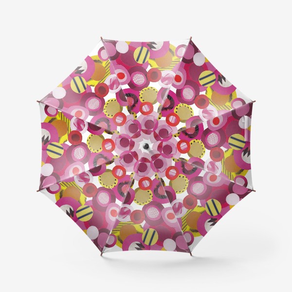 Зонт «Розовая абстракция. Коллаж»