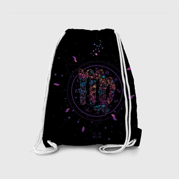 Рюкзак «Цветочный Знак Зодиака Дева»
