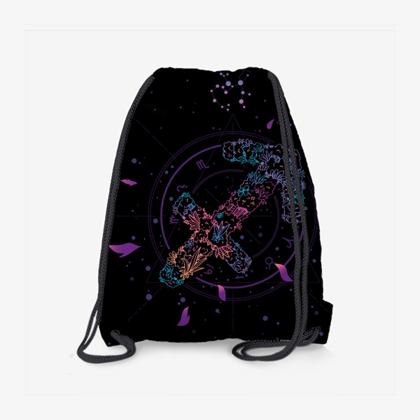 Рюкзак «Цветочный Знак Зодиака Стрелец»