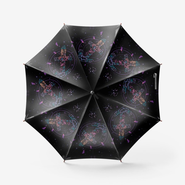 Зонт &laquo;Цветочный Знак Зодиака Стрелец&raquo;