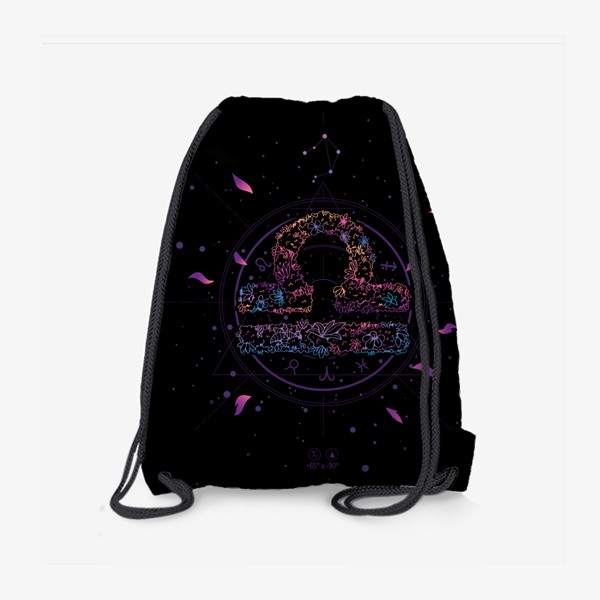 Рюкзак «Цветочный Знак Зодиака Весы»