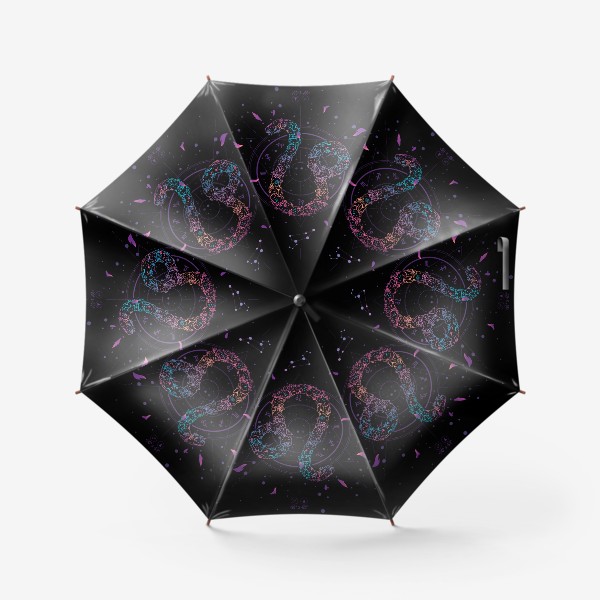 Зонт «Цветочный Знак Зодиака Лев»