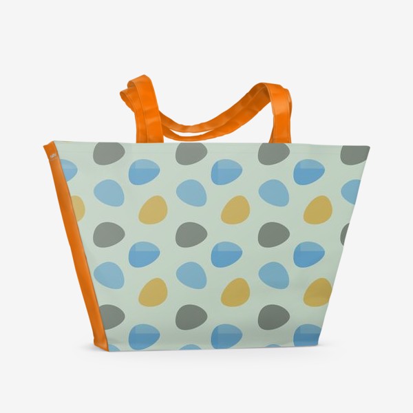 Пляжная сумка «Бесшовный паттерн с разноцветными пятнами»