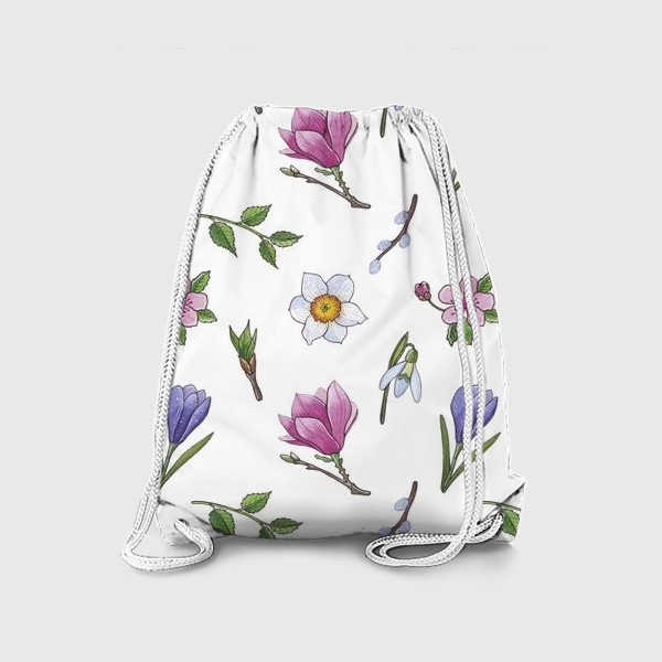 Рюкзак «Весенние цветы паттерн»