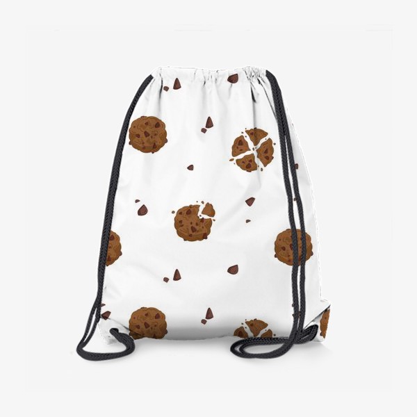 Рюкзак «Кухонный бесшовный паттерн с шоколадным печеньем»