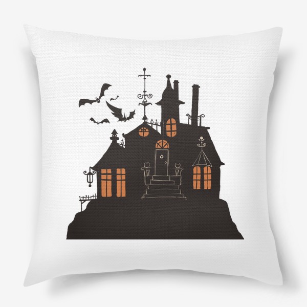Подушка «Хэллоуин, замок»