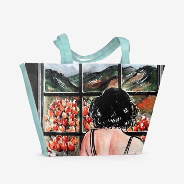 Пляжная сумка «влюбленная в природу»