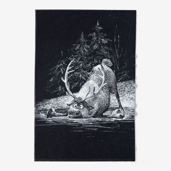 Полотенце &laquo;Олень Свен, Холодное сердце &raquo;