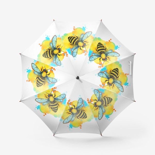 Зонт «пчела. акварельная пчелка»