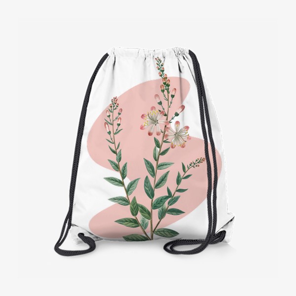 Рюкзак «Цветок и абстракция»