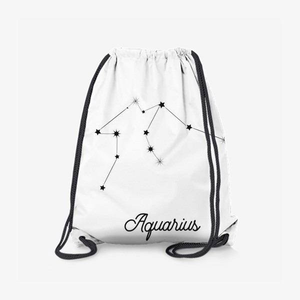 Рюкзак «Водолей. Знак зодиака, созвездие, минимализм»