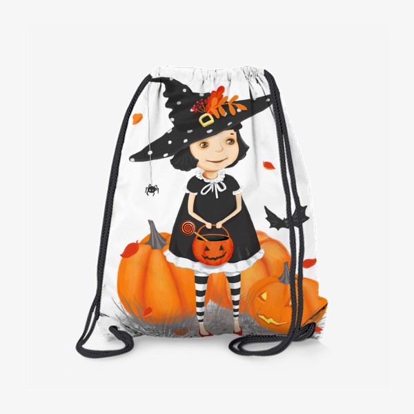 Рюкзак «Ведьмочка и тыквы Хэллоуин»