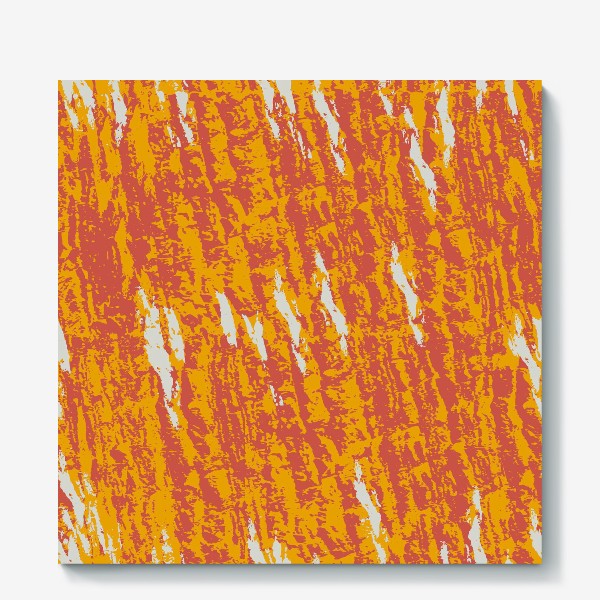 Холст «оранжевые абстрактные полоски»