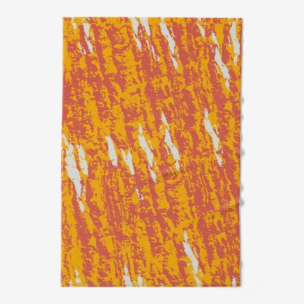 Полотенце &laquo;оранжевые абстрактные полоски&raquo;