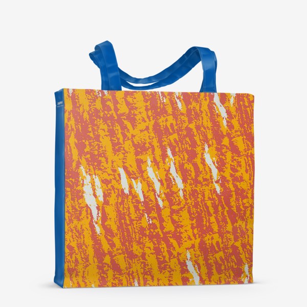 Сумка-шоппер &laquo;оранжевые абстрактные полоски&raquo;