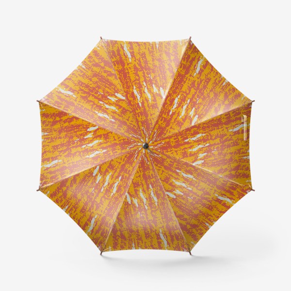 Зонт «оранжевые абстрактные полоски»
