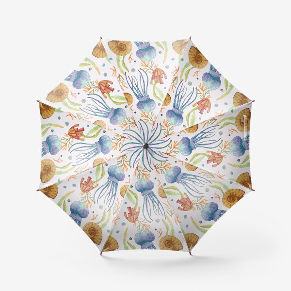 Зонт «Акварельное морское»