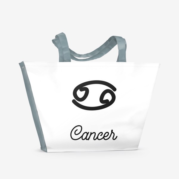 Пляжная сумка «Рак. Знак зодиака»