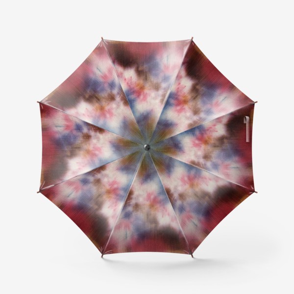 Зонт «Батик красный и синий. Брызги цвета»