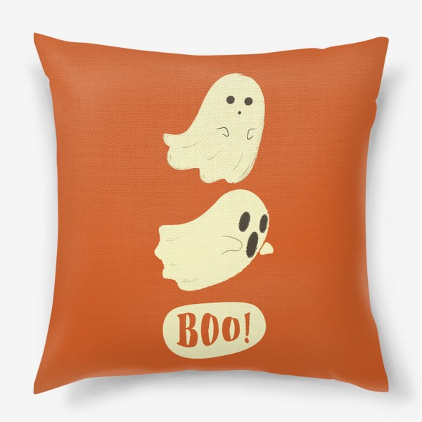 Подушка «Boo! с ярким фоном»