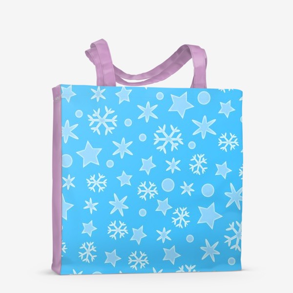 Сумка-шоппер «Голубое снежное небо»