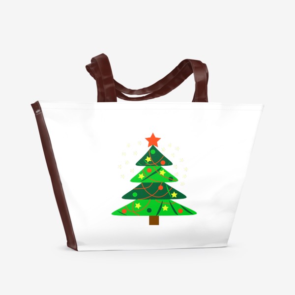 Пляжная сумка «Новогодняя ёлка»