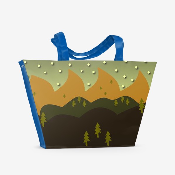 Пляжная сумка «Ели в горах»