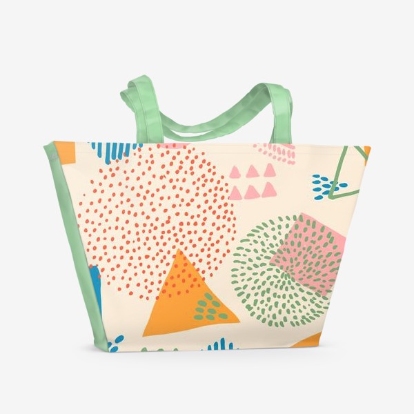 Пляжная сумка &laquo;Цветная геометрия&raquo;