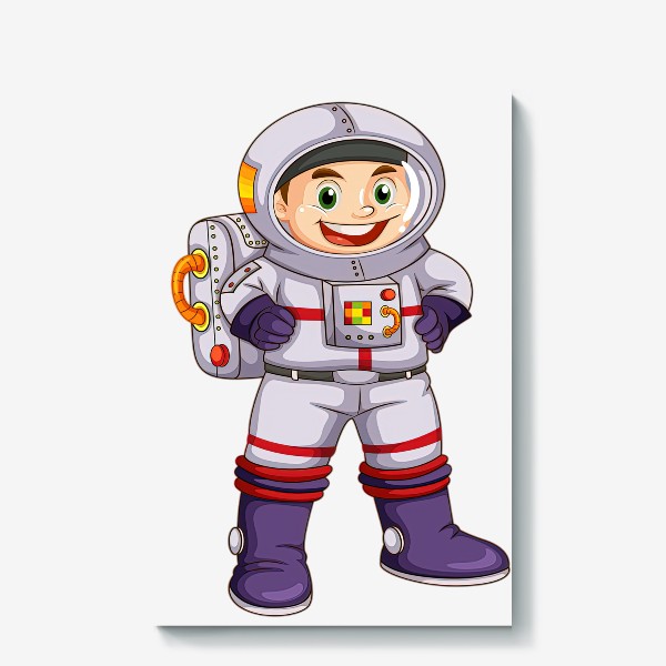 Холст «Веселый космонавт»