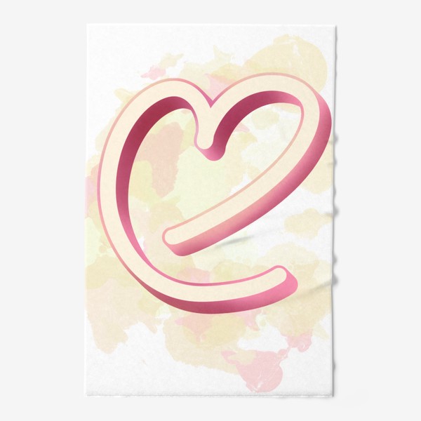 Полотенце «Розовое Сердце»