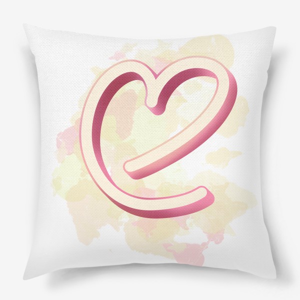 Подушка «Розовое Сердце»