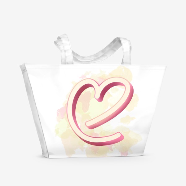 Пляжная сумка «Розовое Сердце»