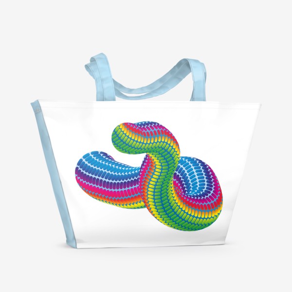Пляжная сумка «Змея сюрреалистичная»