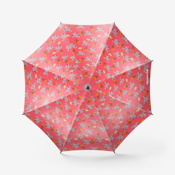 Зонт «сердце из роз»