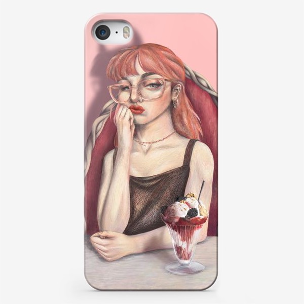 Чехол iPhone «Девушка с мороженым»