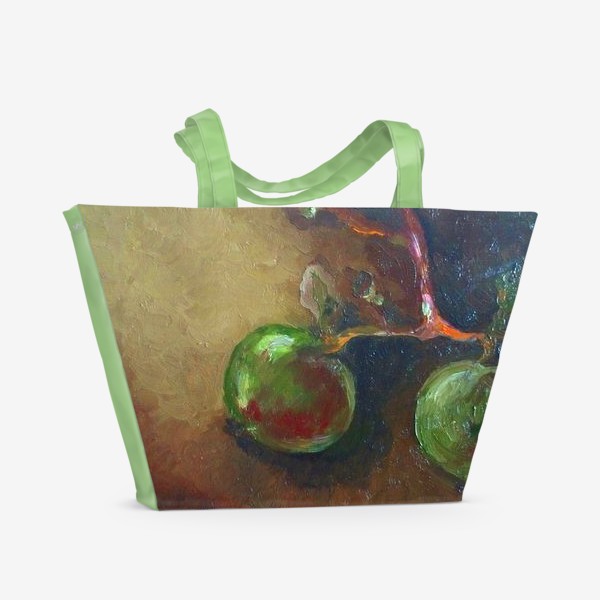 Пляжная сумка «яблоки на ветке»