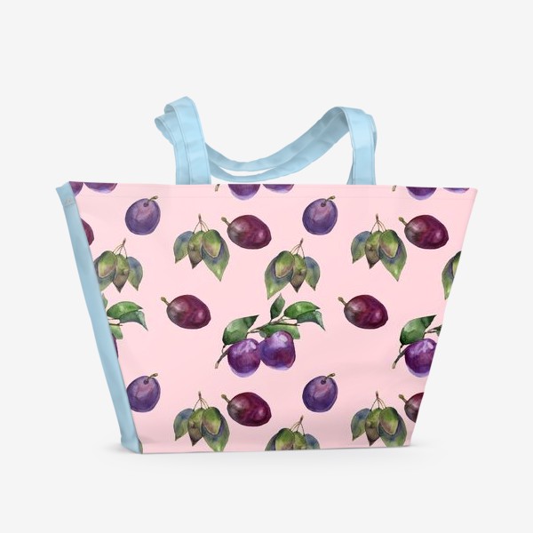 Пляжная сумка «вкусные сливы»