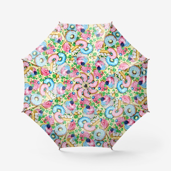 Зонт «Вкусный узор из сладостей»