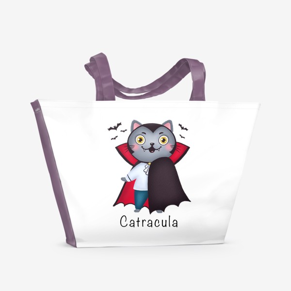 Пляжная сумка «Кот дракула/ Catracula»