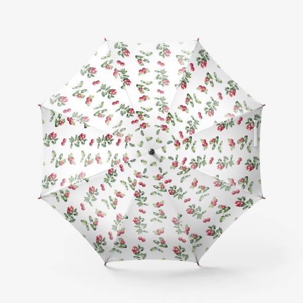 Зонт «Узор из брусники»