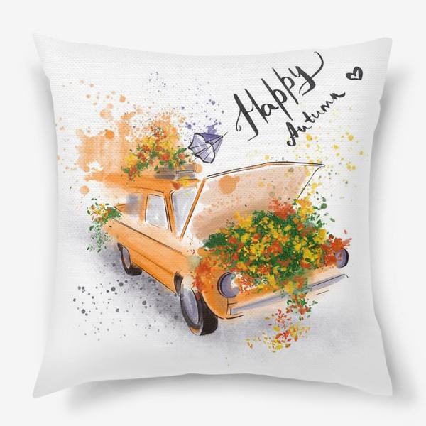 Подушка «Оранжевая осень»