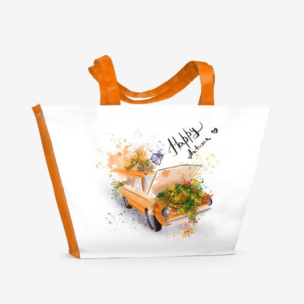 Пляжная сумка «Оранжевая осень»