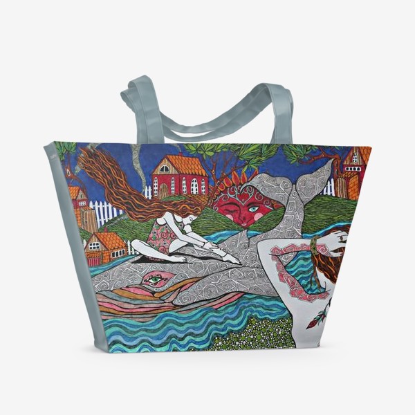 Пляжная сумка «по течению дня »