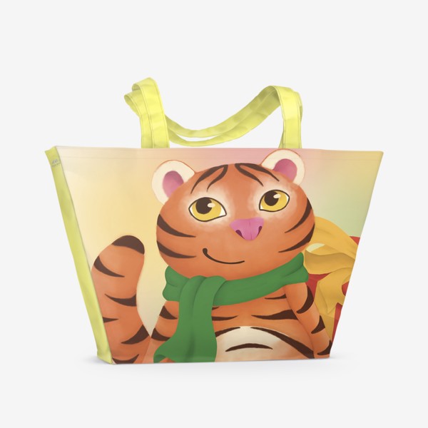 Пляжная сумка «Я грозный тигр-р-р! Мяу. Год тигра, символ 2022 года»